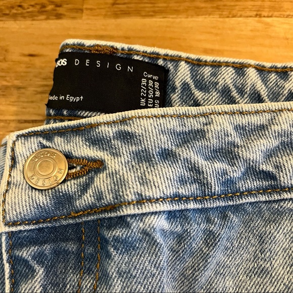 ASOS pre-owned high rise loose fit jeans size US 18/30 - Picture 3 of 9